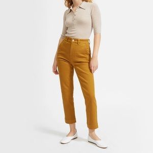 Everlane Slim Leg Crop in Brass